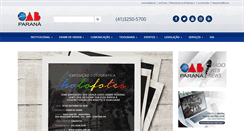 Desktop Screenshot of oabpr.org.br