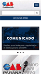 Mobile Screenshot of oabpr.org.br